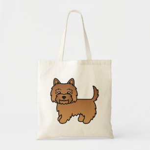 Tote Bag Terrier Cairn Rouge Chien de Dessin Animé Mignon