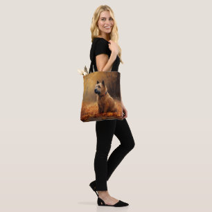 Tote Bag Terrier de la baie de Chesapeake en Feuilles d'Aut