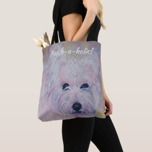 TOTE BAG TERRIER DES MONTAGNES OCCIDENTAL BLANC