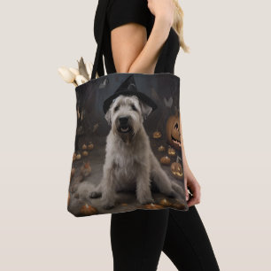 Tote Bag Térrier Irlandais Citrouilles Halloween Épouvantab