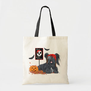 Tote Bag Térrier Skye Pirate pour Halloween