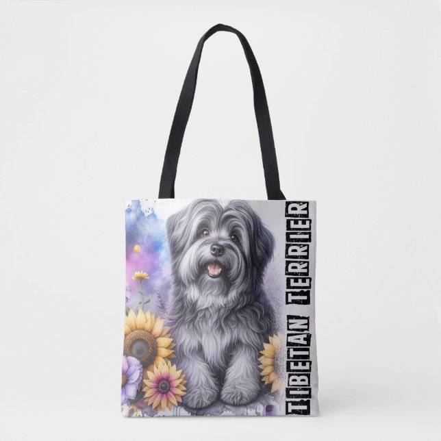 Tote Bag Terrier Tibétain  (Devant)