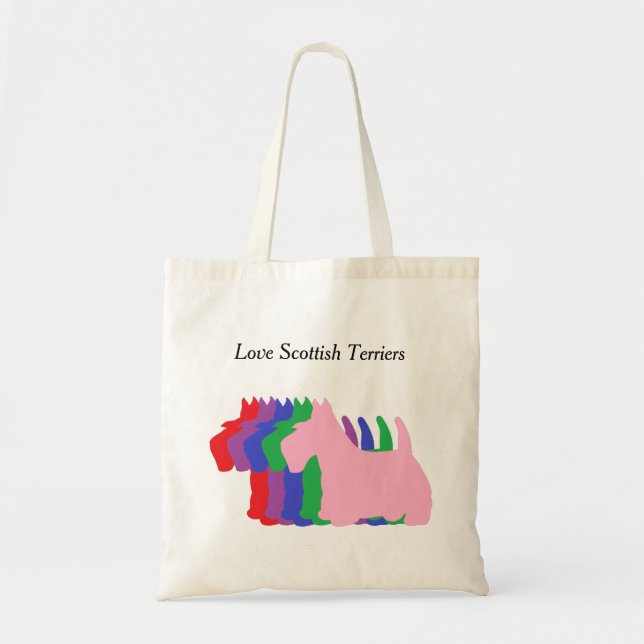 Tote Bag Terriers d'écossais d'amour (Devant)