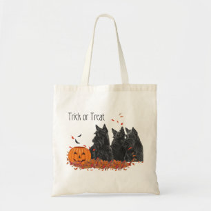 Tote Bag Terriers Écossais Halloween