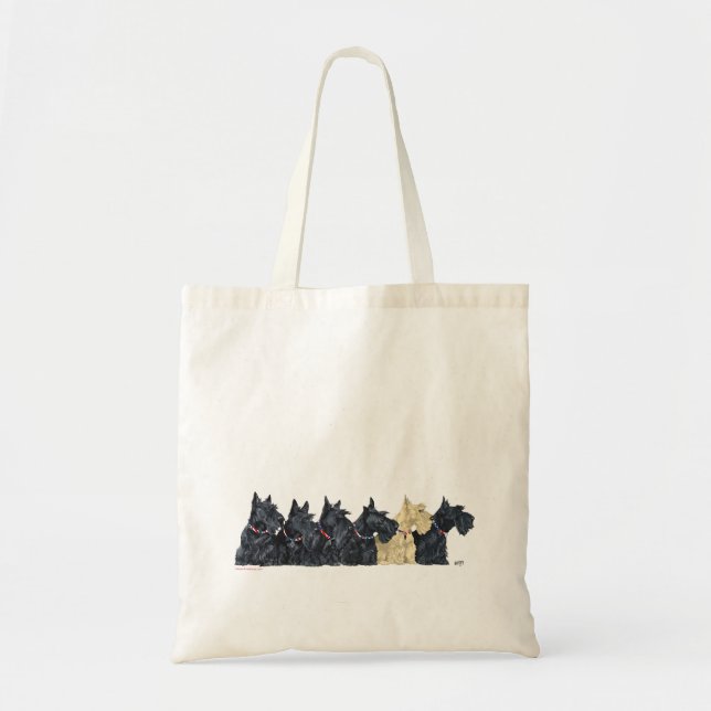 Tote Bag Terriers écossais noirs et roux (Devant)