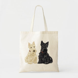 Tote Bag Terriers écossais roux et noirs