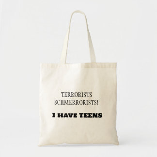 Tote Bag Terroristes Schmerroristes ! J'ai des ADOS !