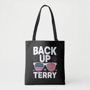 Tote Bag Terry de secours drôle feu d'artifice patriotique 