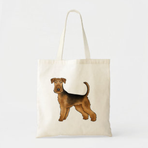 Tote Bag Tervueren Airedale Terrier Chien de Dessin Animé M