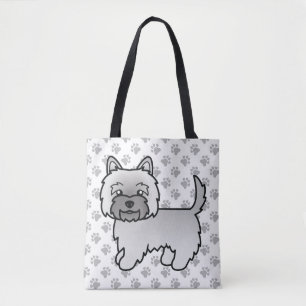 Tote Bag Tervueren Cairn Terrier Chien de Dessin Animé Mign