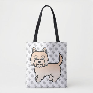 Tote Bag Tervueren Cairn Terrier Chiot Mignon Dessin Animé