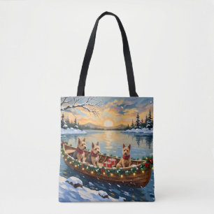 Tote Bag Tervueren Fox Terrier Noël Bateau Fêtes