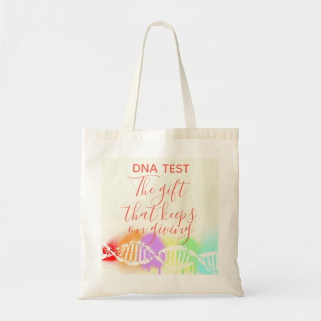 Tote Bag Test de généalogie ADN Fun le cadeau qui continue  (Devant)
