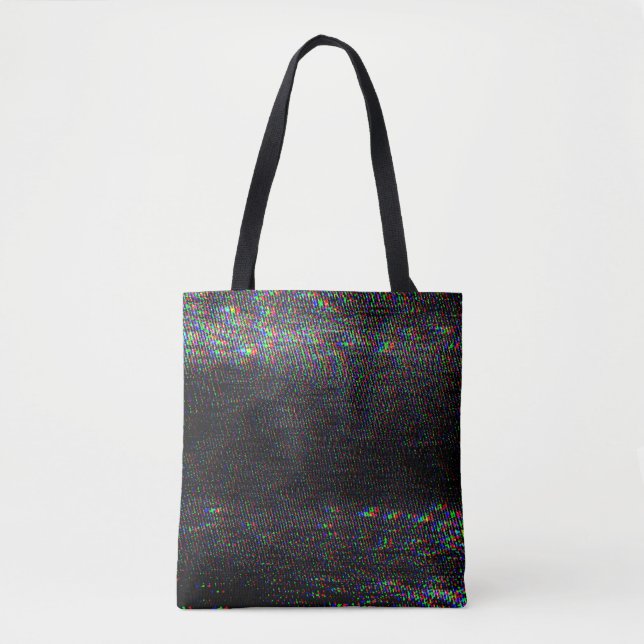 Tote Bag Tester la texture des rayures de l'écran. (Devant)