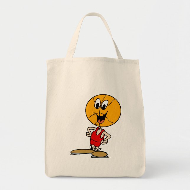 Tote Bag tête de basket-ball (Devant)
