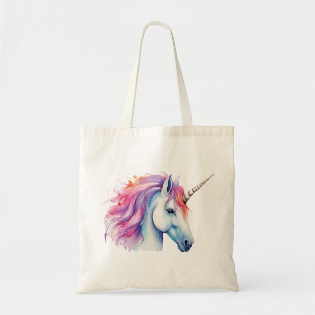 Tote Bag Tête de licorne  (Devant)