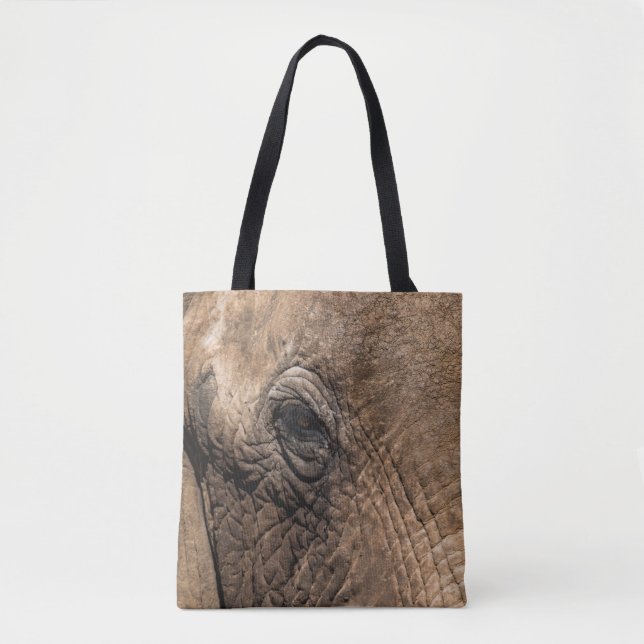 Tote Bag Tête d'un éléphant (Devant)