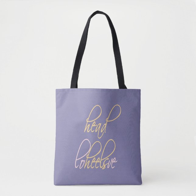 Tote Bag Tête sur talons en amour (Devant)