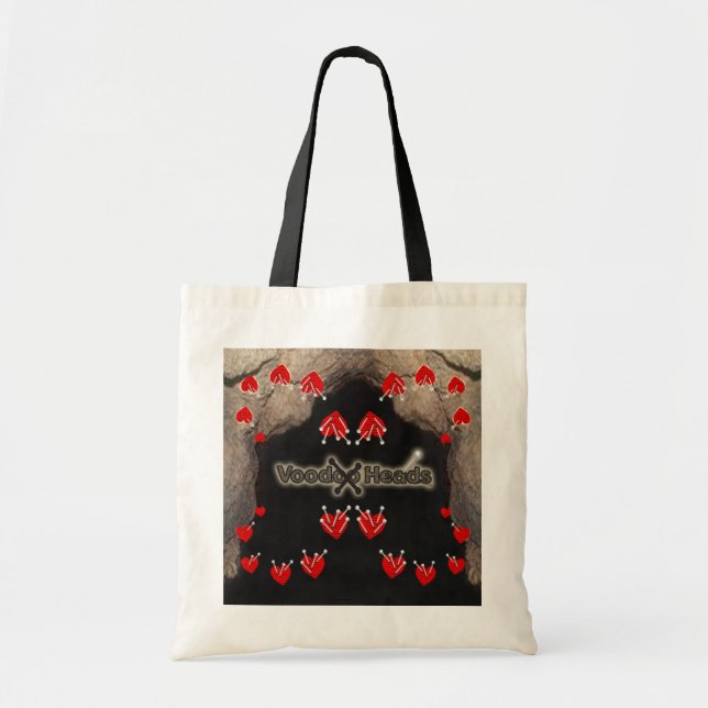 Tote Bag Têtes vaudou ~ Grotte (Devant)