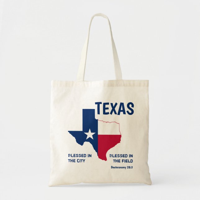 Tote Bag TEXAS Écriture Sainte Bénie (Devant)