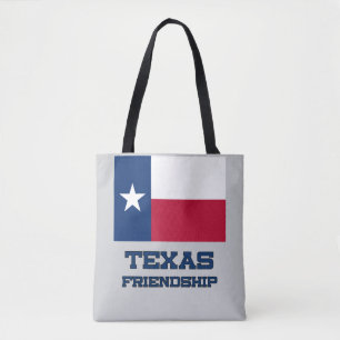 Tote Bag Texas Flag Amitié Mignonne Étoile Solitaire Épaule