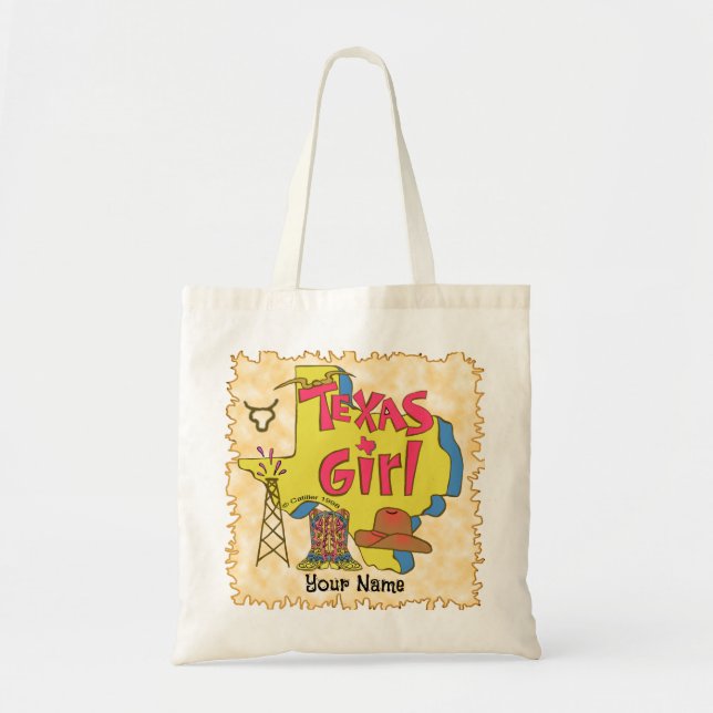 Tote Bag Texas Girl (Devant)
