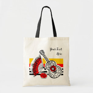Tote Bag Texte classique fourre-tout de rayure de souvenirs