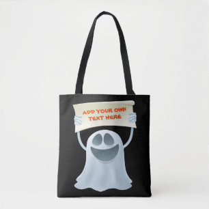 Tote Bag Texte d'attente du fantôme