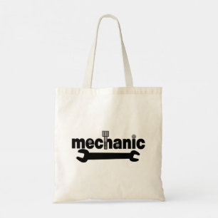 Tote Bag Texte des noeuds et des boulons mécaniques