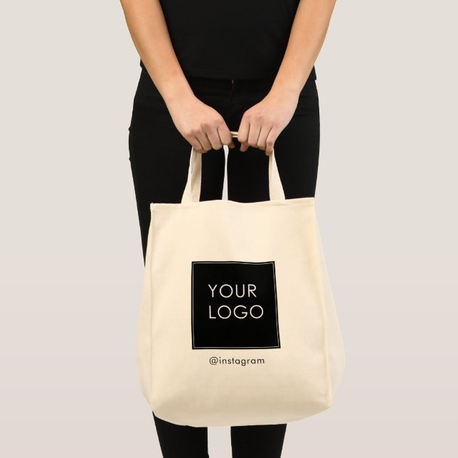 Tote Bag Texte du logo d'entreprise personnalisable (Devant (produit))