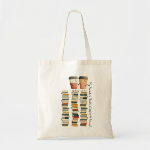 Tote Bag Texte personnalisé Mes priorités Livres Café et am