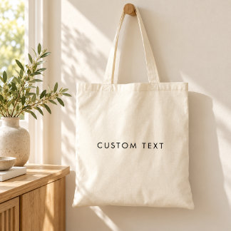 Tote Bag Texte personnalisé minimaliste