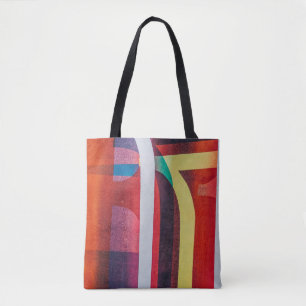 Tote Bag textile blanc et rouge