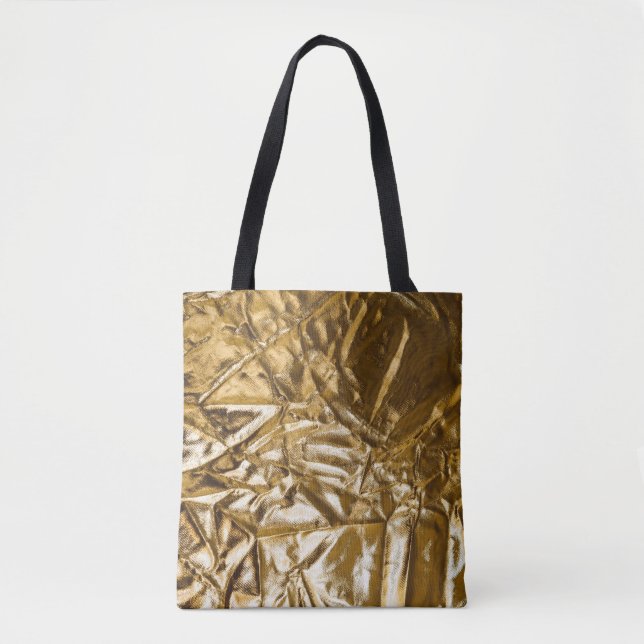TOTE BAG TEXTILE ÉCRASÉ D'OR (Devant)