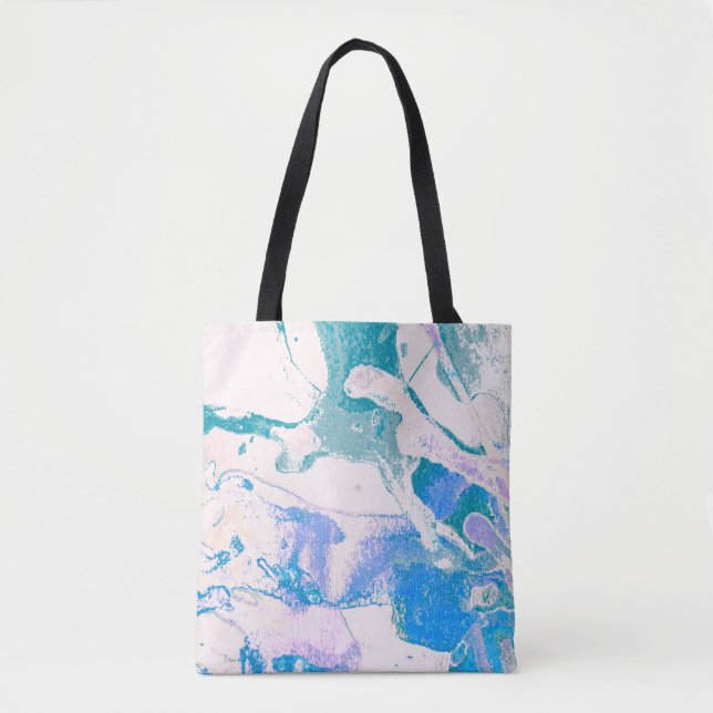 Tote Bag Texture artistique. Bright Violet Border. Art viol (Devant)