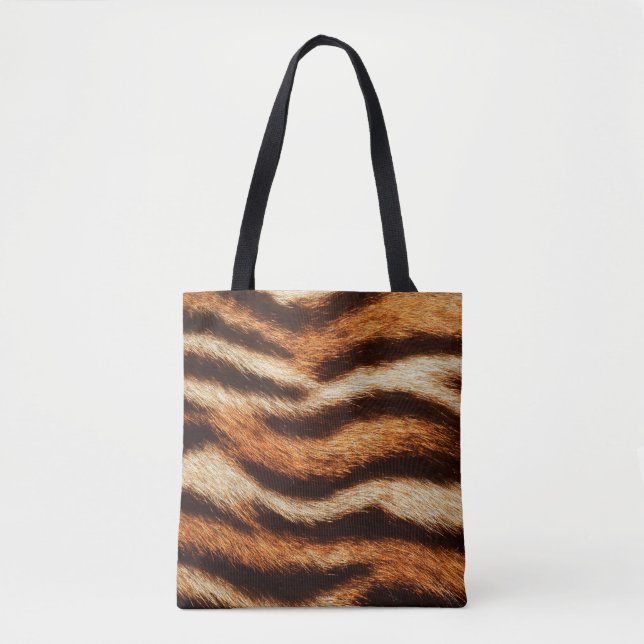 Tote Bag texture de fourrure de tigre (Devant)