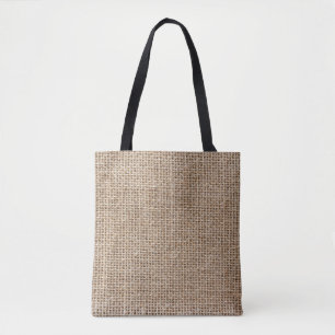 Tote Bag Texture de lin brut