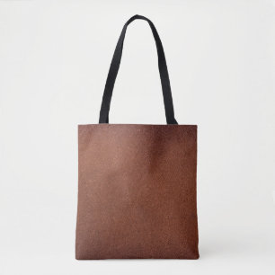 Tote Bag texture en cuir Brown