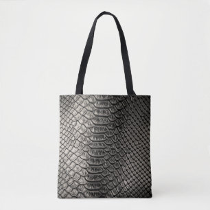 Tote Bag Texture en cuir noir, utilisation arrière - plan.