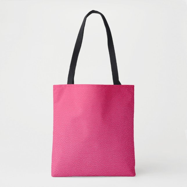 Tote Bag Texture en cuir rose (Devant)
