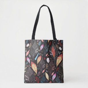 Tote Bag texture foliaire d'automne