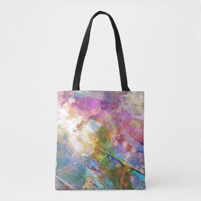 Tote Bag Texture grunge abstraite avec la peinture 3 (Devant)