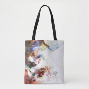 Tote Bag Texture grunge d'aquarelle abstraite avec la