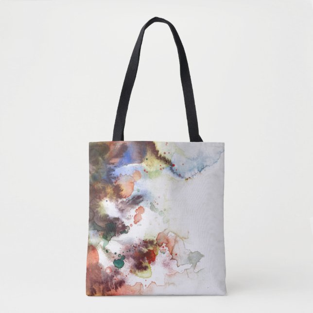 Tote Bag Texture grunge d'aquarelle abstraite avec la (Devant)