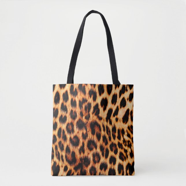 Tote Bag Texture léopard, motif sans couture d'animal afric (Devant)