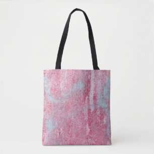 Tote Bag Texture métallique avec rayures et fissures abstra