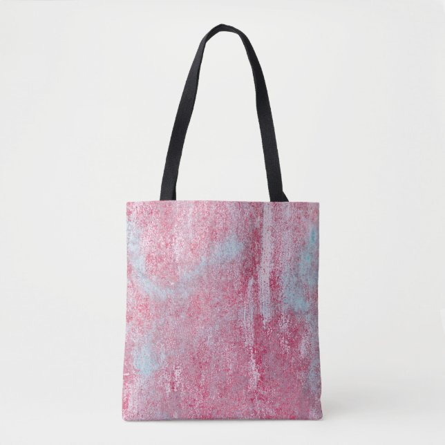 Tote Bag Texture métallique avec rayures et fissures abstra (Devant)