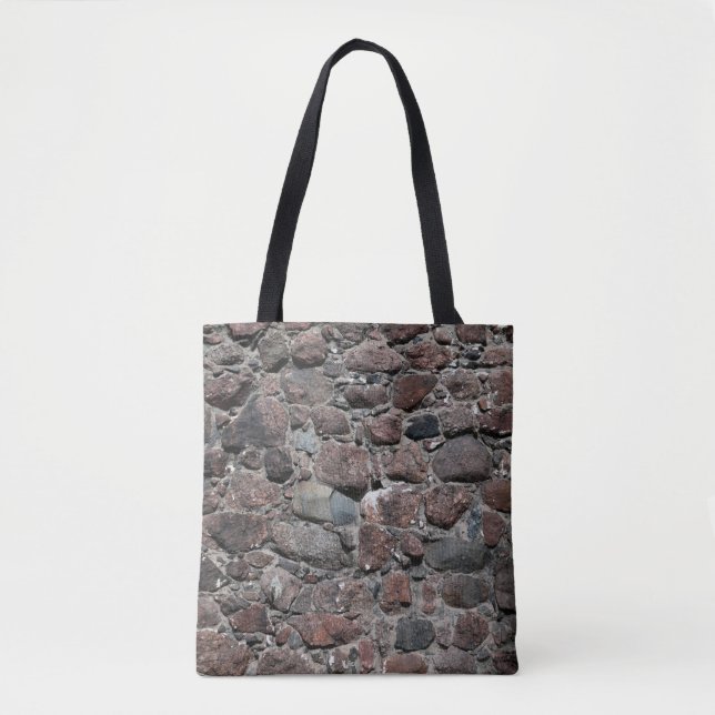 Tote Bag Texture murale médiévale en pierre fond abstrait,  (Devant)