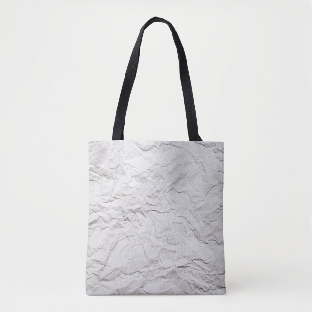 Tote Bag Texture papier broyée, arrière - plan détaillé. (Devant)