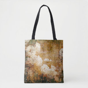 Tote Bag texture vintage florale grunge d'arrière - plan